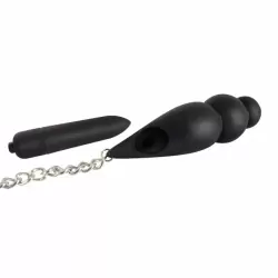 Зажимы на соски с мини вибратором Chained - серебристый