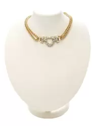 Колье с подвеской сердце Ann Devine – Heart Necklace With Bold Chain – золотой