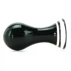 Анальный стимулятор Crystal Pops Small из стекла – черный