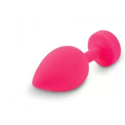 Большая аккумуляторная анальная пробка Gplug с вибрацией - розовый