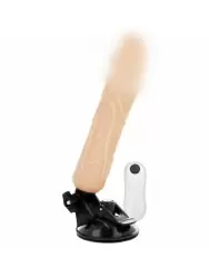 Реалистичный вибратор с пультом управления Basecock Realistic Vibrator Remote Control Flesh