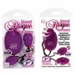 Двойной вибростимулятор Advanced Risque Dual Teasers – фиолетовый