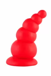 Анальная втулка-ёлочка TOYFA Black&Red – красный