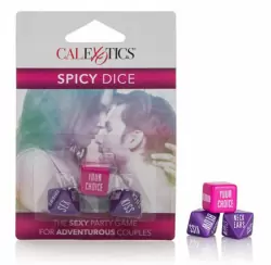 Эротические игральные кости Calexotics Spicy Dice - фиолетовый, розовый