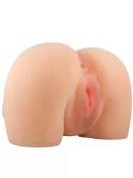 Реалистичный мастурбатор Baile Mila, мини-полуторс вагина-анус, ТПР, телесный