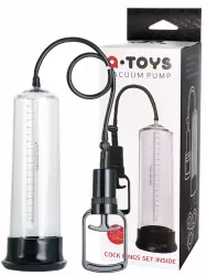 Увеличенная вакуумная помпа для пениса TOYFA A-Toys – черный