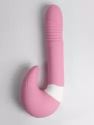 Изогнутый вибратор Youvic, 23,9 см, 10 режимов, силикон, розовый