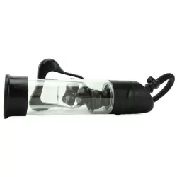 Вакуумная помпа Ultimate Head Job Vibrating Penis Pump с вибрацией - прозрачная