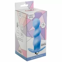 Анальная пробка с вибрацией Spiral Anal Plug Blue (Батарейки ААА) 5008-02lola