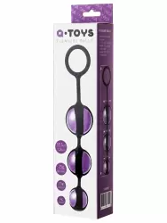 Тройные вагинальные шарики TOYFA A-Toys Ø 3,5 см – фиолетовый