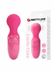 Компактный мини-вибратор Pretty Love Little Cute, 12 см, силикон, USB зарядка