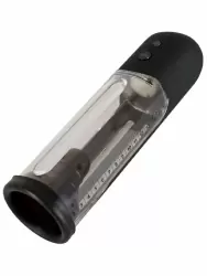 Автоматическая помпа для мужчин Orion, 24 см, силикон, прозрачная с черным