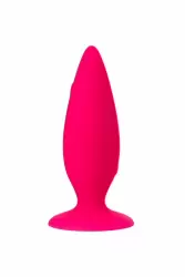 Розовая силиконовая анальная втулка TOYFA POPO Pleasure - размер S