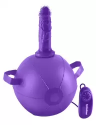 Надувной мяч с фаллоимитатором Dillio Vibrating Mini Sex Ball - фиолетовый