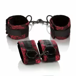 Набор универсальных наручников Scandal Universal Cuff Set – черный с красным