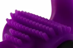 Эрекционное виброкольцо Bullet Lastic Ring с стимулятором клитора - фиолетовый