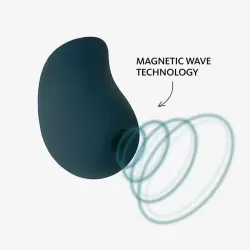 Вакуумно-волновой стимулятор клитора SUCTION TOY MEA, зеленый вельвет