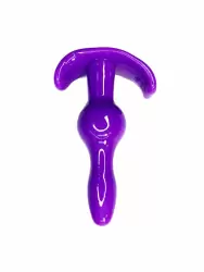 Набор анальных пробок для новичков Midnight Bloom OnOna, с анатомическим контуром, 4 размера, фиолетовый