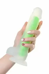 ФАЛЛОИМИТАТОР, СВЕТЯЩИЙСЯ В ТЕМНОТЕ, BEYOND BY TOYFA, CLARK GLOW, СИЛИКОН, ПРОЗРАЧНО-ЗЕЛЕНЫЙ, 22 СМ