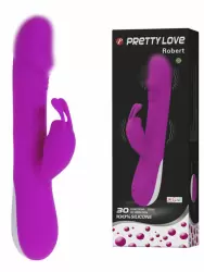 Многофункциональный вибромассажер Robert со стимулятором клитора – розовый
