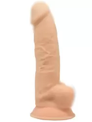 Реалистичный фаллоимитатор SILEXD Model 3, 20 см, силикон, светлый телесный