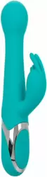 Элегантный вибратор-кролик Enchanted Oscillate с функцией пенетрации и ротацией, 14,5 см, 16 режимов, голубой