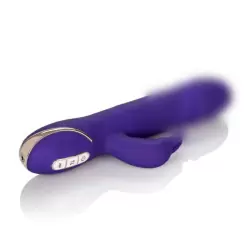 Вибратор с ребристой головкой Calexotics Jack Rabbit Signature Silicone Thrusting Rabbit