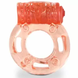 Виброкольцо на пенис Screaming O Plus утолщенное – оранжевый