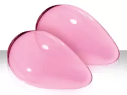 Вагинальные шарики большие из стекла Crystal Glass - Pink