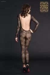 Закрытый кэтсьюит VillaI des Lys с длинными рукавами - L, черный