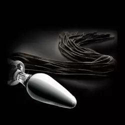 Анальная пробка Icicles № 49 с хвостом