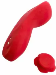 Носимый вибростимулятор-вкладка Magic Motion Funtown Caleo, управление с приложения, силикон, красный