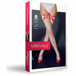 Чулки медсестры в сетку с бантиками