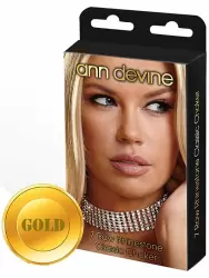 Ожерелье из кристаллов Ann Devine - Rhinestone Classic Choker – золотой