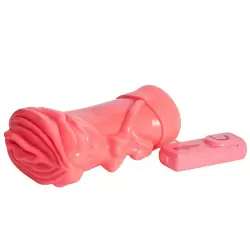 Мини вагина-девственница Vibrator с вибрацией – розовая