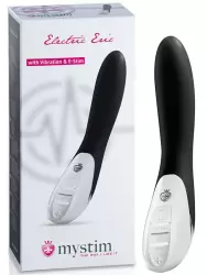 Вибромассажер с электростимуляцией Electric Eric классический – черный