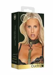 Ошейник с поводком Collar With Leash - Army Theme