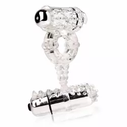 Эрекционное кольцо Screaming O - Woo Hoo с двумя вибростимуляторами