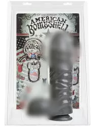 Большой фаллоимитатор Bombshell Ballistic – серый	