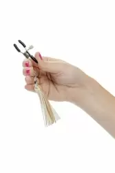 Зажимы для сосков Nipple Play Playful с кисточками - золотой