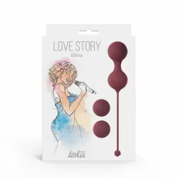 Набор вагинальных шариков Love Story Diva Wine Red 3012-02lola
