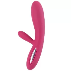 Вибромассажер Lester с функцией подогрева, интеллектуальный режим – винно красный