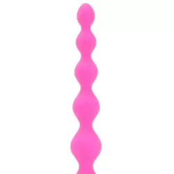 Анальная цепочка Perles D'Lux длинная – розовая	