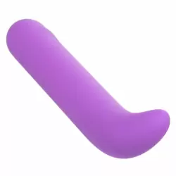 Изогнутый вибратор Bliss Liquid Silicone Mini G Vibe, 10,75 см, силикон, фиолетовый 