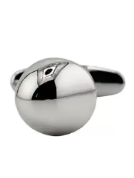 Изогнутая алюминиевая анальная пробка для ношения Small