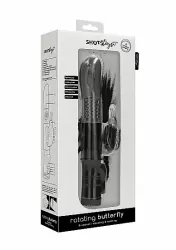 ВИБРАТОР КРОЛИК ROTATING BUTTERFLY - черный