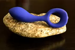 Анатомический вибромассажер G-pop для стимуляции G-точки - синий