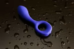 Анатомический вибромассажер G-pop для стимуляции G-точки - синий