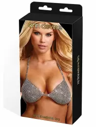 Бюстгальтер из кристаллов Ann Devine - All Rhinestone Bra – серебристый
