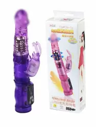 Ротатор с клиторальным вибростимулятором  Rabbit – фиолетовый 